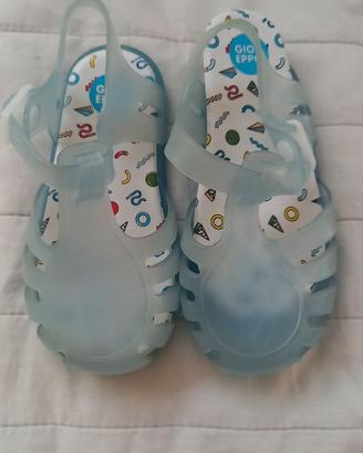 Sandalo gomma azzurro bambina Gios Eppo