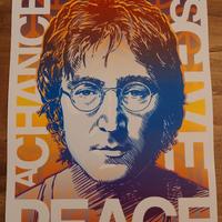 poster John Lennon Beatles Wallart Stampa 