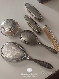 Antico Set da Toilette in Argento, Epoca '900