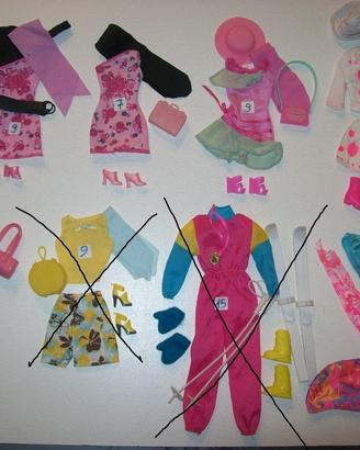 Vestiti di Barbie originali con accessori