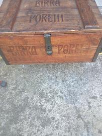 cassa legno Birra Poretti