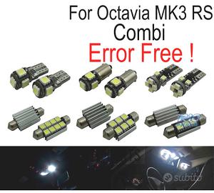 KIT 13 LAMPADE LED INTERNE PER SKODA OCTAVIA 3 MK 