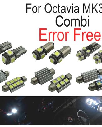 KIT 13 LAMPADE LED INTERNE PER SKODA OCTAVIA 3 MK 