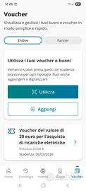 Buono ricarica auto elettrica ENI da 20 Euro