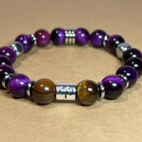 Bracciale segni zodiacale: TORO pietra e acciaio