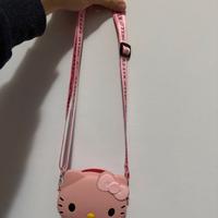Borsetta Tracolla Hello Kitty Silicone Rosa