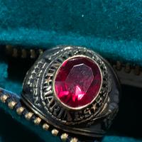 Anello marines USA placato oro