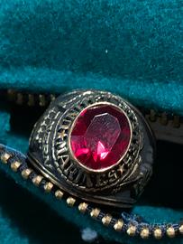 Anello marines USA placato oro