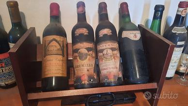 Bottiglie vino collezione anni 40/70
