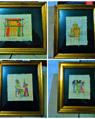 Quadri su Papiro Originale SIRACUSA ( Lotto 4 )