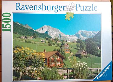 Puzzle nuovo Ravensburger 1500 pz montagne