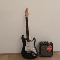 Chitarra elettrica con amplificatore +