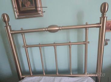 Letto singolo in ottone , disponibili 2 pezzi