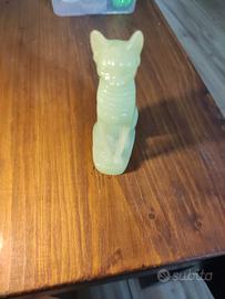 Statuina Gatto Egizio Bastet in Alabastro