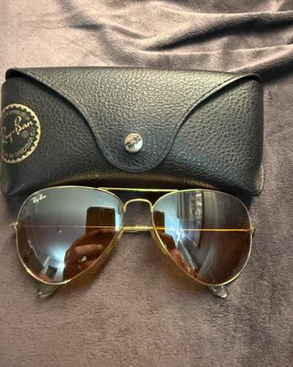 Mascherina Ray-Ban Vintage dorata