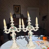 Candelabri in porcellana
