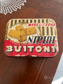 Scatola di latta Buitoni.