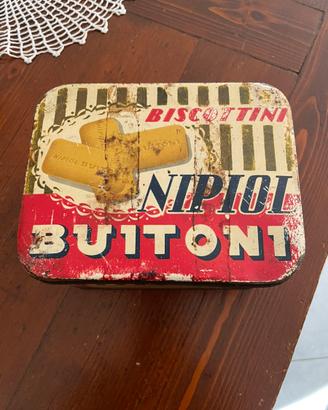 Scatola di latta Buitoni.