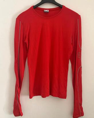 T-shirt Emporio Armani EA7 rossa donna taglia L