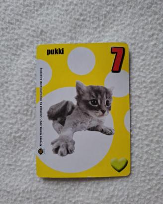Carta Da Gioco Scartamici Numero 7 - Pukki - Gatto