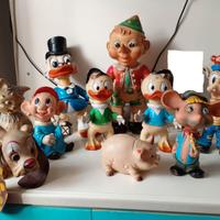 Pupazzi Walt Disney in gomma Ledra Plastic