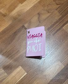 Custodia passaporto rosa