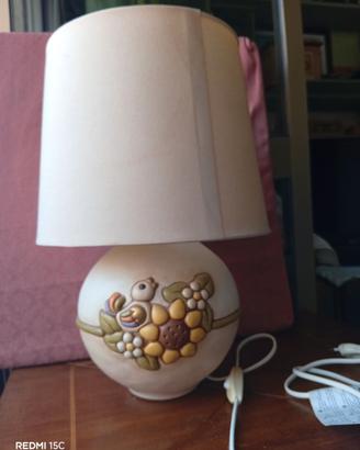 Lampada THUN Country grande con girasole e uccelli