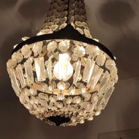 lampadario cristallo anni 70