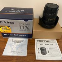 Tokina 11 - 16 F 2.8 attacco CANON