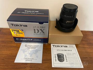 Tokina 11 - 16 F 2.8 attacco CANON