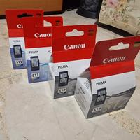 4 cartucce originali Canon: 2× PG-512 + 2× CL-513