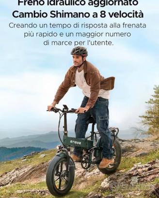 BICICLETTA ELETTRICA N.U.O.V.A 60km autonomia MAI