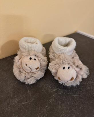 Babbucce in lana per neonato, marca Ovis