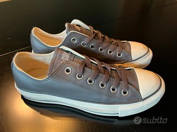 All star converse pelle marrone hotsell