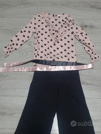 Completo bambina maglia pantalone 4 5 anni origina
