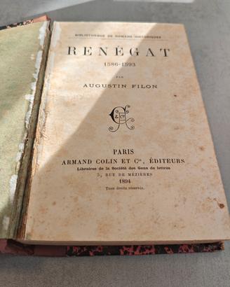 Renégat Augustin Filon 1894 dedica
