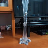 Vaso cristallo e argento 