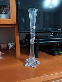 Vaso cristallo e argento 