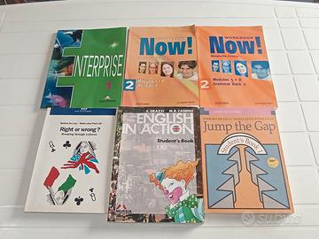 Lotto sei volumi di inglese