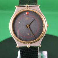 Orologio Citizen Quartz 3620 Nero Oro Vintage Raro