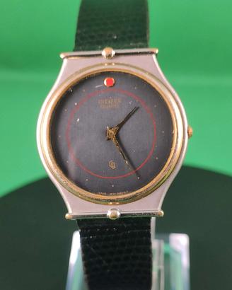 Orologio Citizen Quartz 3620 Nero Oro Vintage Raro