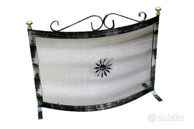 PARASCINTILLE PER CAMINO CAMINETTO CURVO IN FERRO