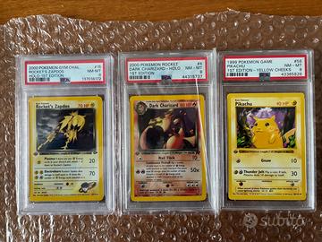 [Pokemon TCG] Dark Charizard, Pikachu & Zapdos