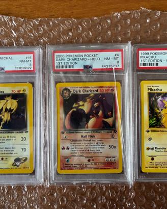 [Pokemon TCG] Dark Charizard, Pikachu & Zapdos