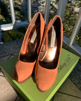 Zeppa scamosciata altezza tacco 14 cm