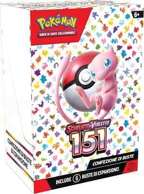 box 6 pz Pokemon scarlatto e violetto151 sigillato