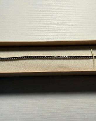 braccialetto tennis argento