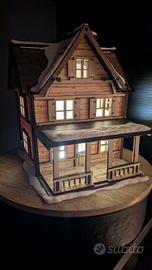 Casetta In Legno Innevata