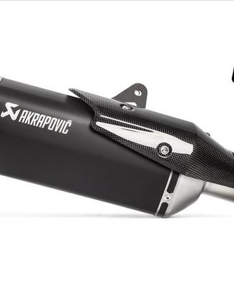 TERMINALE AKRAPOVIC TITANIO BLACK CARBONIO OMOLOGA