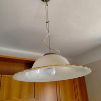 lampadario vetro di Murano De Majo anni 80